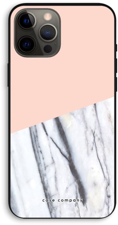 Case Company® - Hoesje geschikt voor iPhone 12 Pro Max hoesje - A touch of peach - Biologisch Afbreekbaar Telefoonhoesje - Bescherming alle Kanten en Schermrand