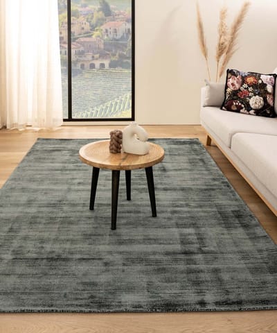 Viscose vloerkleed - Glamour blauw 80x150