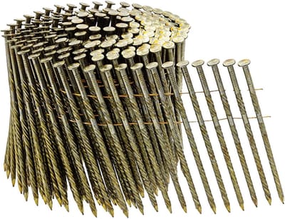 Ringspijkers - 4.500 stuks, 3,1 x 100 mm, met een glad, helder oppervlak, nauwkeurig geconstrueerde spindel, voor bouwtoepassingen