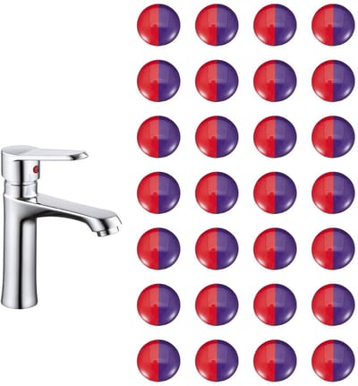 Dailygoods- Taps Stickers 28 Stuks - Waterdichte/duurzame Stickers