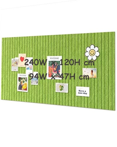 Dailygoods- Prikbord Groot 240 x 120 cm - Kurk/Vilt - Opvouwbaar Fotobord - Zichtbord voor Muren - Decoratief - 0,9 cm Dik - Bulletinboard