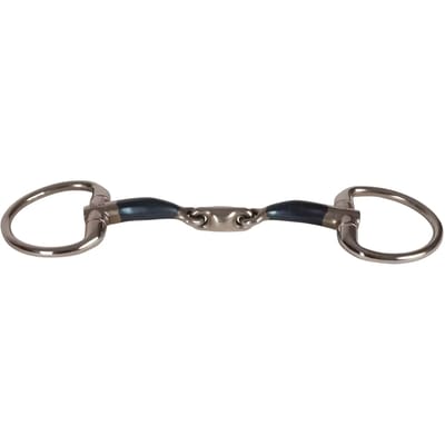 Dubbele breuk olive bit voor paard Velari Sweet Iron 16mm 12,5cm