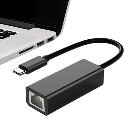 Netwerkadapter - Ethernetconverter RJ45 - Stabiele verbinding - Driverloos installeren - 100 Mbps - Zwart Grijs