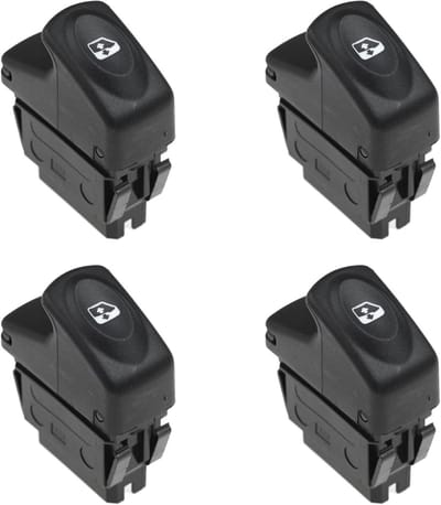 Elektrisch Raam Schakelaar - Venster Schakelaar - Auto Reparatie - 5 Pin Connector - 118 Gram - Zwart