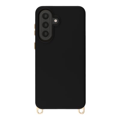 Selencia Hoesje - Geschikt voor Samsung Galaxy A57 (5G) - Rivièra Backcover met Magnetische Ring met afneembare haakjes - Velvet Black