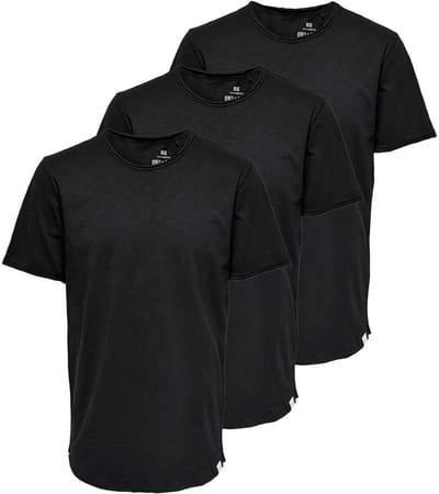 Only & Sons Heren t-shirt 3 pack ONSBENNE