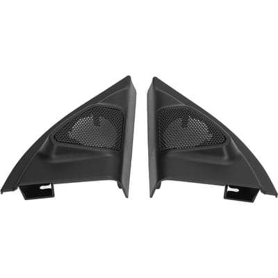 2 stuks Auto Deurstijl Tweeter Afdekking Sierlijst Luidsprekerpaneel Vervanging voor Vios YARiS 2014+ gray