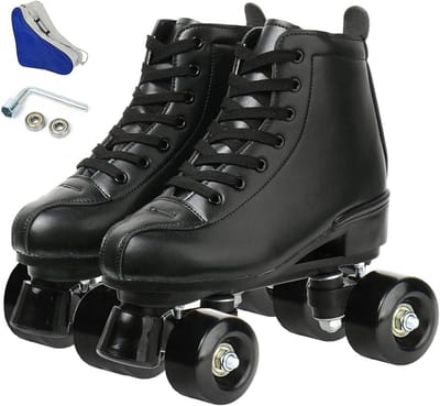 Verstelbare Dubbele Rij Rolschaatsen voor Volwassenen - Binnen en Buiten Gebruik