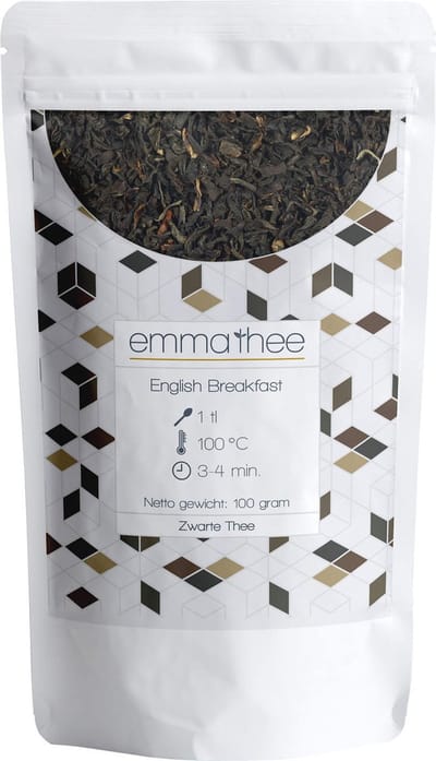 English Breakfast 100 Gram - Losse Thee - Puur & Natuurlijk - Krachtig & Vol