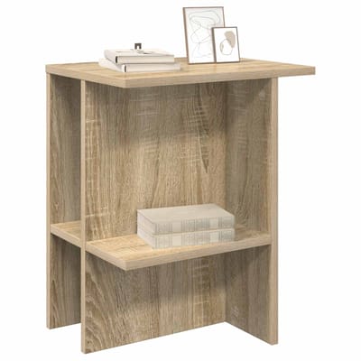 vidaXL - Salontafel - Sonoma - Eiken - 40 - x - 30 - x - 49 - cm - Bewerkt - hout