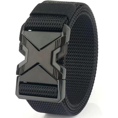 De Nieuwe Heren 125cm Gesp Riem Nylon Gevlochten Lichtgewicht Ademend Dagelijkse Forens Heren Riem 125cm gray