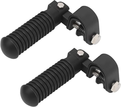 Voetsteunen voor Fietsen en Motoren, Stevige Voetsteunen voor Motorrijders, Geschikt voor 1 Inch Crash Bar, Zwart, Duurzaam en Comfortabel