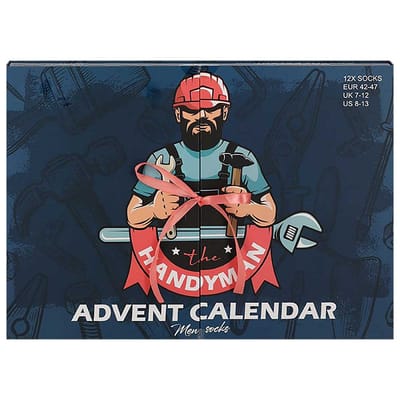 Kerst advent kalender - Heren - 12-Paar – Klusjesman - 42/47