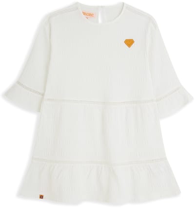 4PRESIDENT Meisjes jurk - White - Maat 104 - Meisjes jurken