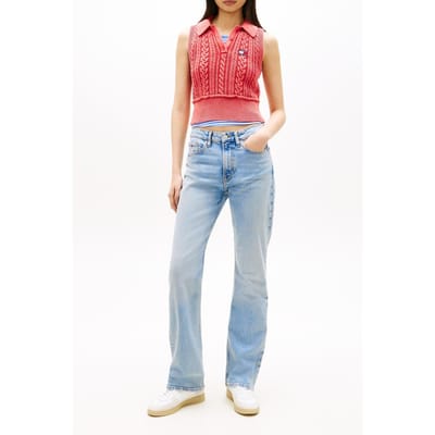 Tommy Hilfiger Cleo Mid Bootcut Denim Light Größe: W25L28 | Ausgestellte Hosen Outlet | Damen | Blau