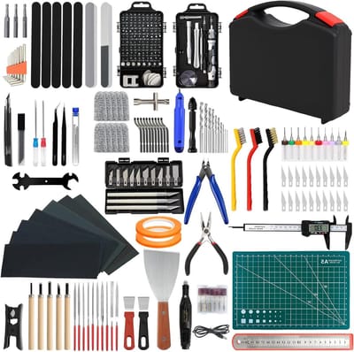 295-delige 3D Printer Accessoires Set met Nozzle Reinigingskit, Ontbraamtools, Tangen en Sleutels voor Schoonmaak en Afwerking van 3D Printprojecten
