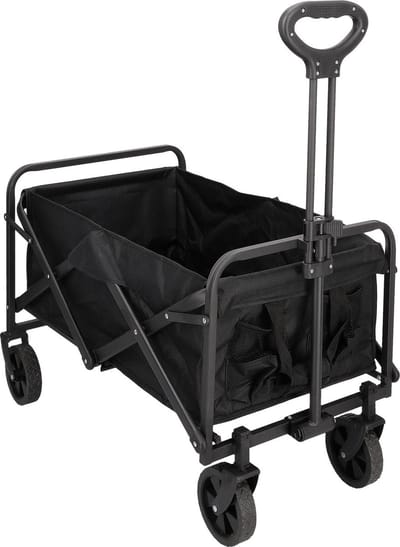 Blokker Bolderkar - Massieve Wielen - Extra stevig - Zwart