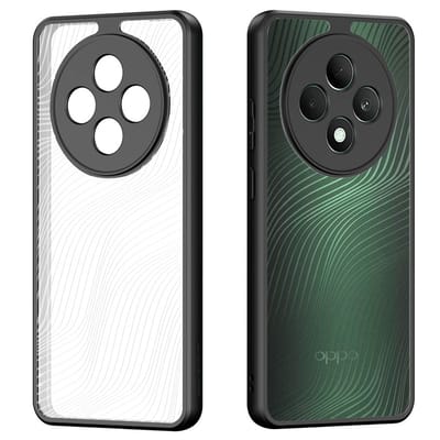 Dux Ducis Hoesje - Geschikt voor OPPO Reno12 F 5G Hoesje - Dux Ducis Aimo Series - Transparant TPU Back Cover - Zwart