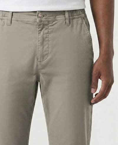 Je m'appelle Mannen Broek Regular fit Met stretch - Grijs - Maat 34