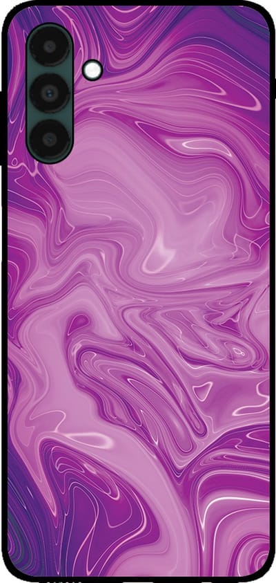 Smartphonica Telefoonhoesje voor Samsung Galaxy A04s met marmer opdruk - TPU backcover case marble design - Paars geschikt voor Samsung Galaxy A04s