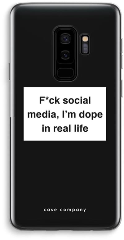 Case Company® - Hoesje geschikt voor Samsung Galaxy S9 Plus hoesje - I'm dope - Soft Cover Telefoonhoesje - Bescherming aan alle Kanten en Schermrand
