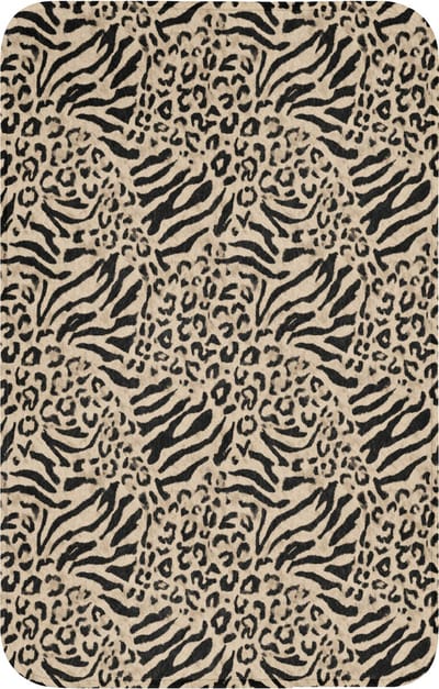WC mat 50x80 cm - Antislip - Giraf - Zebra - Motief - Bruin - Toiletmat - Vloermat - Douchemat - Toilet tapijt - Toiletmatten