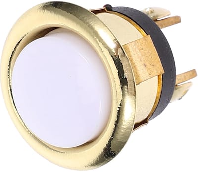 Draadloze Deurbel Knop - Vervangende Drukknop - Huiskantoor Tuin - Verlichte LED Indicator - 16mm Gatdiameter - Metaal
