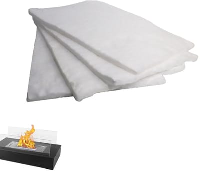 Dailygoods- Wolvilt Wick Hittebestendig - Snijbare Keramische Wick - Vuurkorf Wick - Tafelblad Bescherming - Meerdelige Verpakking - Hoge Kwaliteit Vezel - Keramische Isolatie