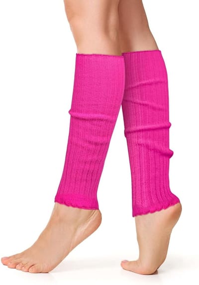 Famanu - Gotische kniehoge beenwarmers, gebreid, wintermode, zwart