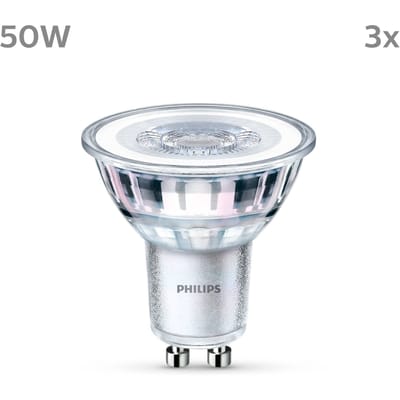 Philips LED Spot - 50 W - GU10 - Koelwit licht - 3 stuks