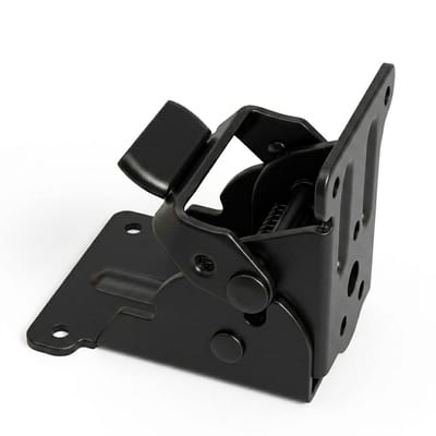Vixson - Heavy Duty Opklaptafel Scharnieren - Set van 2 stuks - Vergrendelbaar Klapscharnier voor Inklapbare Tafelpoten en Opvouwbaar Meubilair - Draagkracht tot 226 kg - Staal - Inclusief Schroeven - Zwart - HINGEZILLA