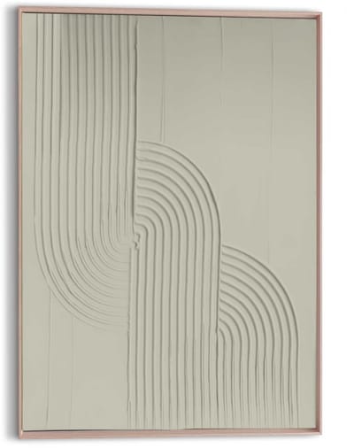 Schilderij 3D Art Organische Flow - Groen - 70 x 50 - Hout - REINDERS