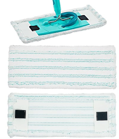 6 stuks dweildoeken - geschikt voor Leifheit dweil Clean Twist M Ergo - 38*15.5 cm - er zit geen dweil bij - zwabber voor nat en droog - microvezeldoekjes - Turquoise