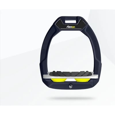 Veiligheidspalaten voor paardrijden Gevoerd Grip Marine/Grijs/Geel Flex-On Safe-On