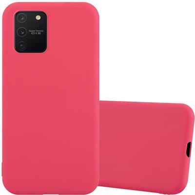 Cadorabo Hoesje geschikt voor Samsung Galaxy A91 / S10 LITE / M80s in CANDY ROOD - Beschermhoes gemaakt van flexibel TPU silicone Case Cover