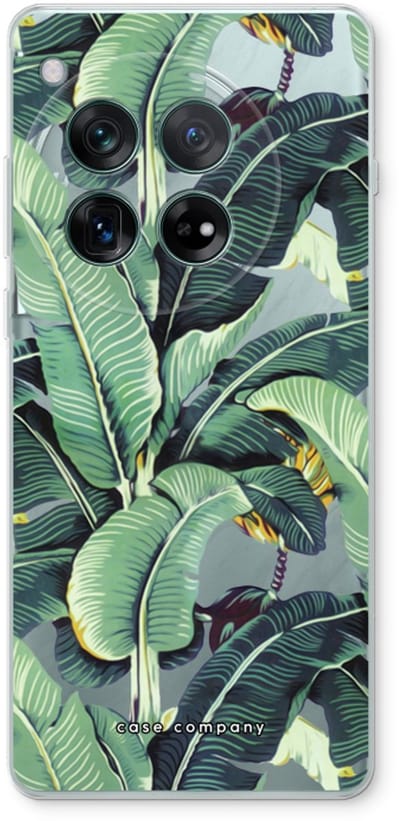 Case Company® - Hoesje geschikt voor OnePlus 12r hoesje - Bananenbladeren - Soft Cover Telefoonhoesje - Bescherming aan alle Kanten en Schermrand