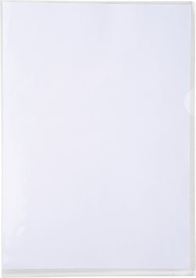 Exacompta 10x Pak van 10 L mappen - gladde en stevige PVC 13/100e - A4 - Transparant - 660530E