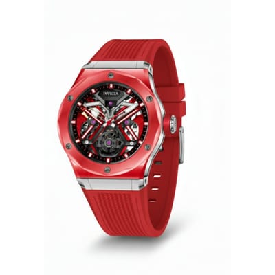 Invicta Celestial 69542 Herenhorloge - Mechanisch Uurwerk - K9 Glas met Zilveren Wijzerplaat - 45 mm