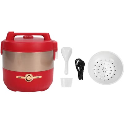 MMR 100 900W Rijstkoker ABS Elektrische Snelkookpan 5L Digitale Snelkookpan voor Thuis Restaurant L rood