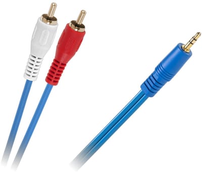 Orbit Electronic Audio Kabel - L/R (RCA) (m) naar 3.5mm Jack (m) - 5m - Blauw