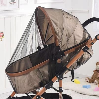 Dailygoods- Klamboe Robuust - Klamboe Kinderwagen - Fijnmazig Insectengaas - Wasbaar - Muggennet - Bescherming Tegen Insecten - Insectennet