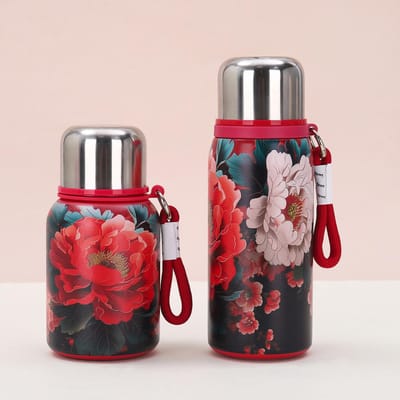 Nieuwe Licht Luxe Roos Thermosbeker Dames Waterbeker Hoge Uitstraling Niveau Roestvrij Staal Geavanceerde Theekop 600ml