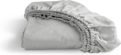 Cinderella - Weekend - Hoeslaken - 1 Persoons - 100% Katoen - 80x200 cm - Tot 25 cm matrashoogte - Lichtgrijs