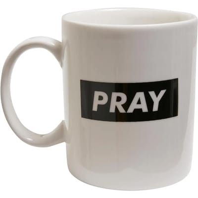 Mister Tee - Pray Mok/beker - Wit