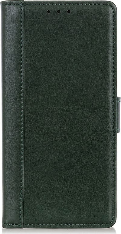 Shop4 - Oppo Find X5 Hoesje - Wallet Case met Pasjeshouder Grain Groen