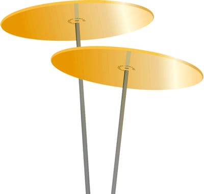 Zonnevangers Cazador Del Sol - tuin decoratie voor buiten - Geel Ø200mm x 175cm Set2