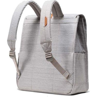 Unisex stadsrugzak lichtgrijs gearceerd