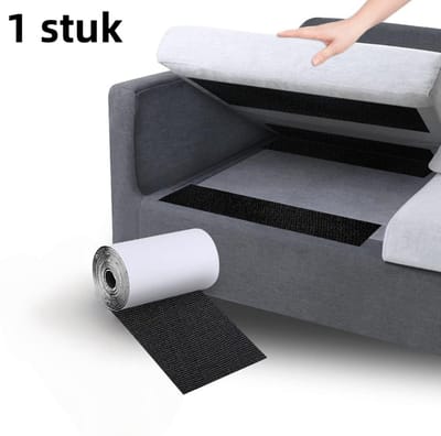 1 stuk - Antislipsticker voor bankkussen - spijkervrije veiligheid - onzichtbare antislipsticker - zwart (10 cm * 2 m)