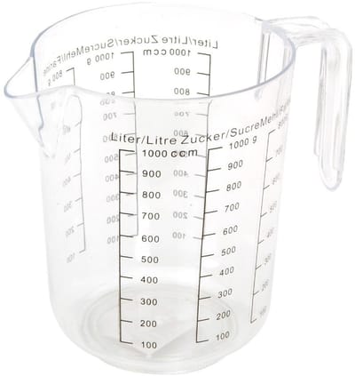 Basic Transparante Maatbeker 1L