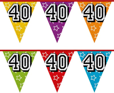 Boland - Vlaggenlijn Holografisch '40' - Regenboog - Regenboog